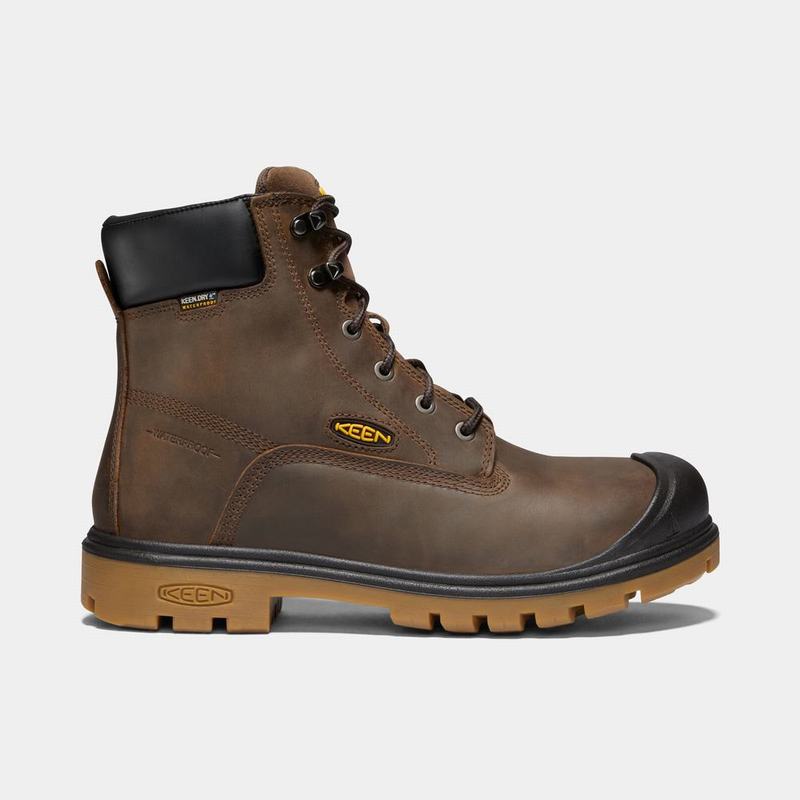 Botas De Trabajo Keen Baltimore 6" Waterproof Soft Toe Para Hombre Marrom - Botas Keen Mexico (98254